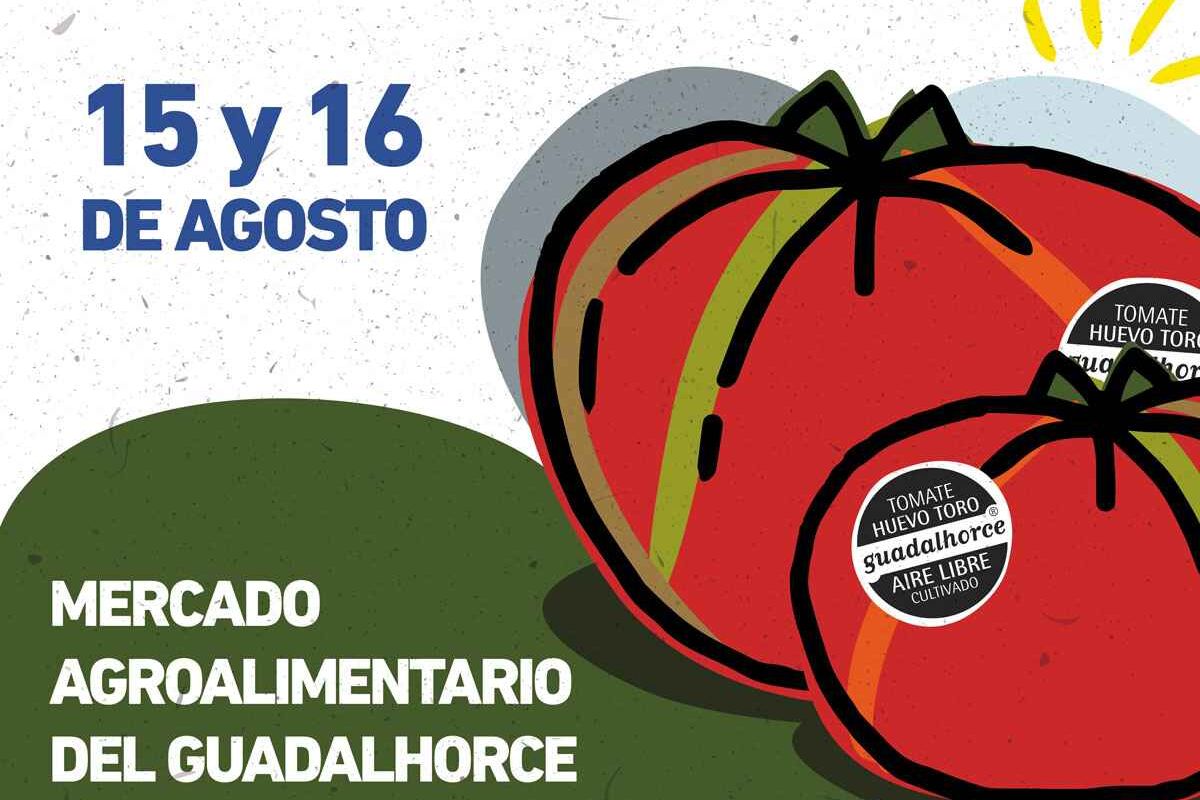 El GDR Guadalhorce colabora en la organización del Mercado Sabor a Málaga de Coín Tomate Huevo de Toro