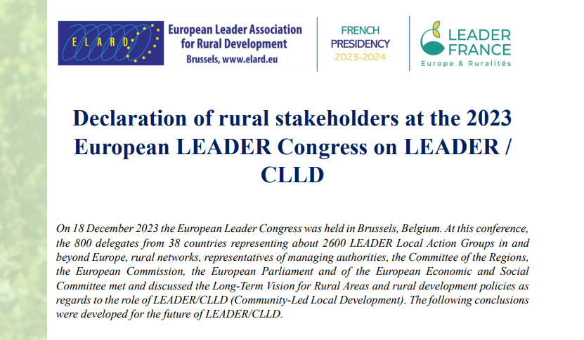 Declaración de Bruselas: LEADER y el Desarrollo Local Participativo dentro de las políticas europeas después de 2027 Asociación para el Desarrollo Rural de Andalucía GBt75RXasAAc1iF