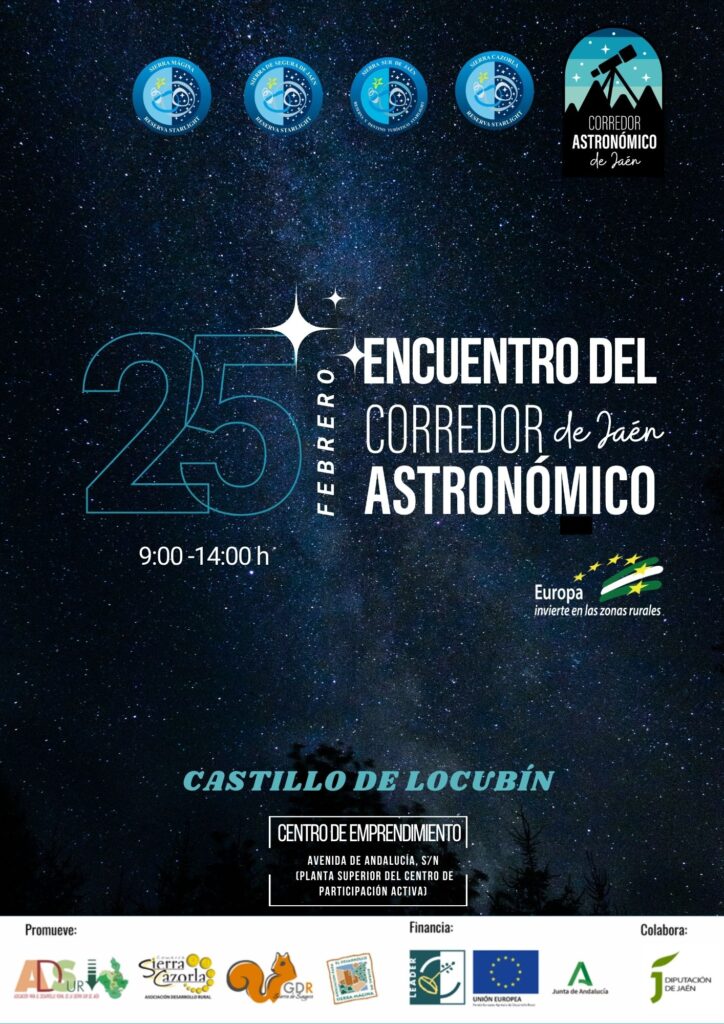 Jaén tendrá el primer corredor astronómico del mundo Asociación para el Desarrollo Rural de Andalucía Encuentro Corredor Astronomico 25 feb
